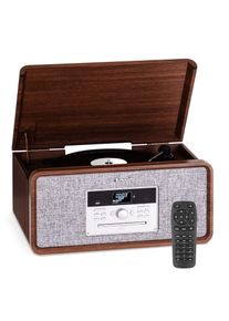 Auna Bella Ann, stereo systém, gramofonový přehrávač, rádio DAB+/UKW, USB, bluetooth