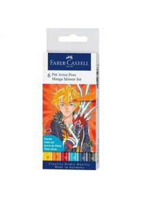 Faber Castell Popisovače Faber-Castell - Pitt Artist Pen - Manga Shonen - 6 ks - 0074/167157