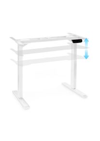 ONECONCEPT Multidesk Comfort, výškově nastavitelný psací stůl, elektrický, výška 62–128 cm, bílý