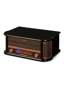 Auna Belle Epoque 1908, retro stereo systém, gramofon, rádio, USB, CD, MP3, mikrosystém