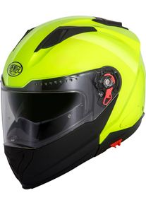 Premier Delta Fluo, flip up helmet , color: Neon-Yellow/Matt Black , size: S