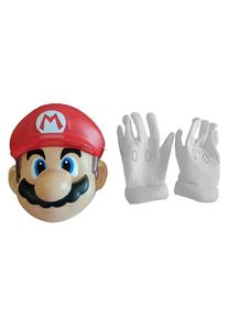 Dopl�ky ke kost�mu Super Mario - maska a rukavice d�tsk�