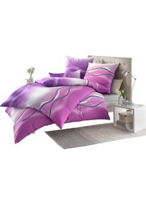 Bierbaum unisex Ložní prádlo stříbřitě šedá-růžová ,velikost 40x80 cm - Povlak na polštář
