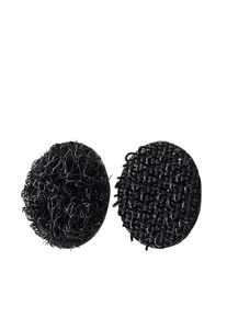 1 Pack - Hook and loop dots set on sheets 10 mm | black