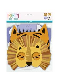 UNIQUE Safari party - Masky pap�rov� 8 ks