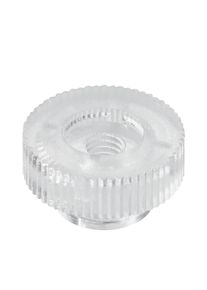 Knurled nut M4 plastic transparent