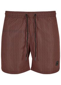Urban Classics Muži Plavecké šortky námořnická modř / oranžová M
