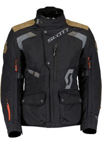 Scott Dualraid Dryo, textile jacket waterproof women , color: Black/Grey/Brown , size: 44