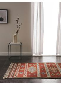 benuta Pure Ručně tkaný kilim Zohra Vícebarevné/červené 80x200 cm Multicolor/Rot Berber, Kilim,Tradiční