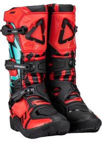 Leatt 3.5, boots kids , color: Red/Black/Turquoise , size: 3 US