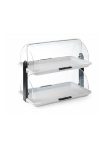Hendi Rolltop Präsenter doppelte Ausführung transparent aus Kunststoff