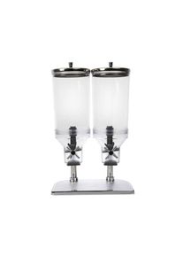 APS Müslispender Duo Fresh & Easy aus Kunststoff und Edelstahl mit 2x4,5 Liter
