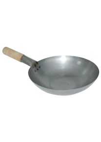 Vogue Wok Aus Stahl Mit Flachem Boden 330Mm