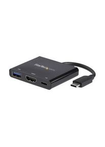 StarTech.com Dokovací stanice, Zástrčka USB-C, Napájení ze sběrnice, 60W, Porty celkem 3 - CDP2HDUACP