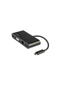 StarTech.com Dokovací stanice, Zástrčka USB-C, Napájení ze sběrnice, 60W, Porty celkem 4 - DKT30CVAGPD