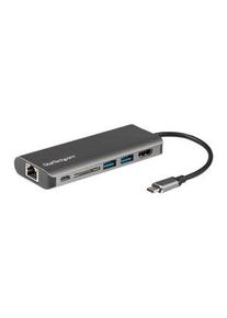 StarTech.com Dokovací stanice, Zástrčka USB-C, Napájení ze sběrnice, 60W, Porty celkem 6 - DKT30CSDHPD