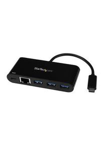 StarTech.com Dokovací stanice, Zástrčka USB-C, Napájení ze sběrnice, 60W, Porty celkem 5 - US1GC303APD
