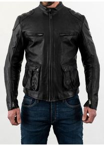 Rokker Goodwood, leather jacket , color: Black , size: XXL