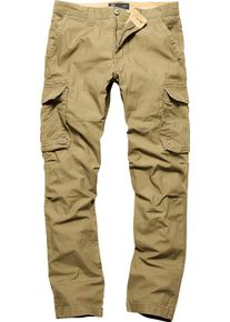 Vintage Industries Reef, cargo pants , color: Dark Beige , size: S