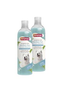beaphar šampon pro bílou srst, 2 x 250 ml