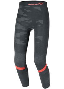 Macna Baselayer, functional pants long , color: Black/Grey/Red , size: L/XL