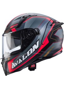 CABERG Avalon X Optic, full face helmet , color: Matt Grey/Black/Red , size: M