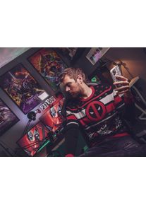 Deadpool - Logo Strickpullover - S - Schwarz Rot