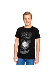 Harry Potter - Marauders Map T-shirt zwart - XXL - Zwart