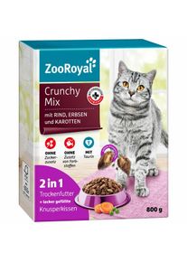 ZooRoyal Crunchy mix s hověz&iacute;m masem, hr&aacute;&scaron;kem a mrkv&iacute; 800 g
