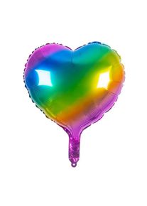Boland Herz Folienballon regenbogen