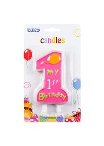 Boland Geburtstagskerze My 1st Birthday rosa