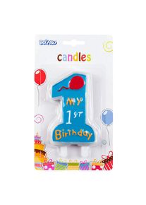 Boland Birthday candle My 1st Birthday blue