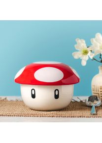 Super-Pilz Schale mit Deckel für Super Mario Fans