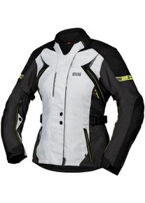 iXS Liz-ST, textile jacket waterproof women , color: Grey/Black/Yellow , size: XL