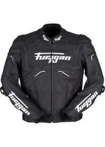 Furygan Raptor Evo 2, leather jacket , color: Black/White , size: S