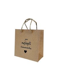 Ta�ka pap�rov� kraftov� Pro nejlep�� kamar�dku 11 x 11 x 6 cm