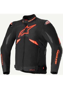 Alpinestars T-GP R V3, textile jacket Drystar , color: Black/Neon-Red/White , size: 3XL