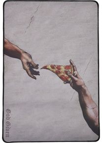 Mister Tee Muži Psací potřeby 'Pizza Art' tmavě béžová One Size