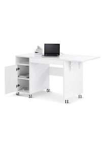 Tchibo - Multifunkční stůl s rozkládací stolní deskou - barva: bílá