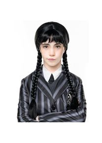 maskworld Gothic Girl Perücke für Kinder Grufti Schulmädchen | Kostümzubehör für Karneval