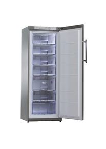 KBS Tiefk&uuml;hlschrank 202 Liter 600x650x1450 mm Edelstahlvollt&uuml;r Steckerfertig