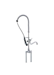 KBS Hebel-Geschirrwaschbrause mit Schwenkhahn und LOW-Flow Brause Zweiloch