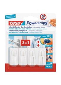 Tesa Powerstrips curtain hookswhite