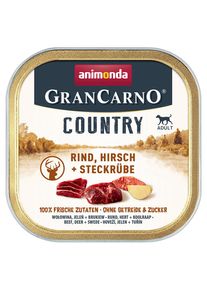 Výhodné balení: Animonda GranCarno Adult Country 44 × 150 g Hovězí, jelení a tuřín krmivo pro psy