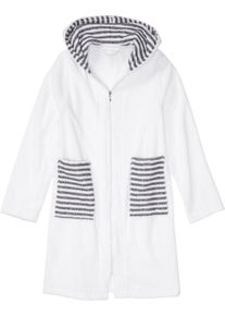 Froté župan z organické bavlny | Bílá | Vel. 56/58 (3XL) | 100% bavlna| bonprix