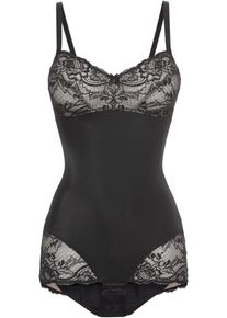 Ozdobné stahovací body střední tvarující efekt | Černá | Vel. 48 | bonprix