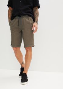 Bermudy bez zapínání z čisté bavlny Regular Fit | Zelená | Vel. 50 | 100% bavlna| bonprix