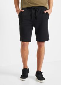 Bermudy z teplákoviny | Černá | Vel. 60/62 (XXL) | bonprix