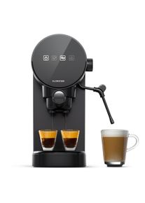 Klarstein Furore, kávovar na espresso z nerezavějící oceli, kompaktní, 20 bar, digitální displej, 2 šálky