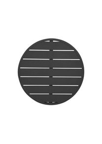 Bolero Schwarze Runde Aluminium Tischplatte 580Mm